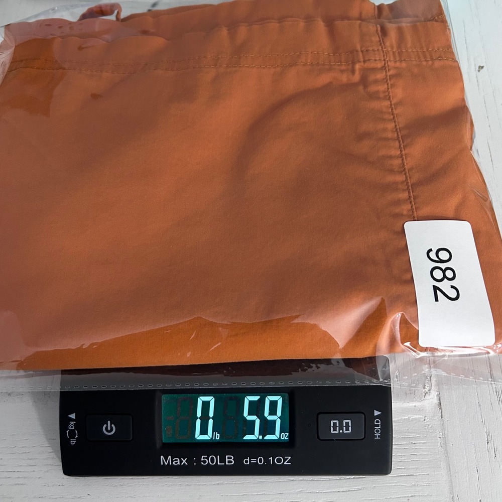 Be Present Agility Pants Womens Medium Orange Wide Leg Crop Yoga Made in USA - Picture 9 of 9